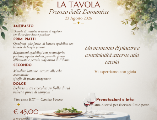 Pranzo domenicale all’ ombra del Faggi